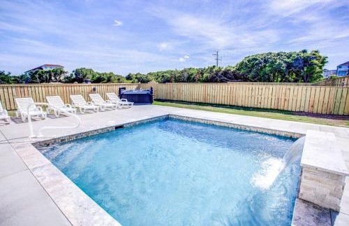Kitty Hawk House | Beachside Retreat: Steps from Sand with Pool & Spa