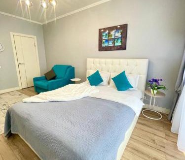 Almaty Apartment | Bright & Cozy Apartments at Abay130 - 4-Star Family Retreat
