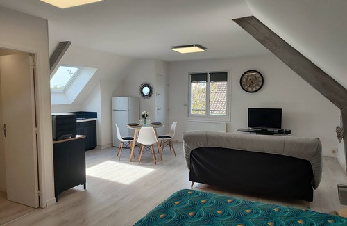 Colombelles Apartment | 10/10 Rated Studio with Kitchen and Private Access
