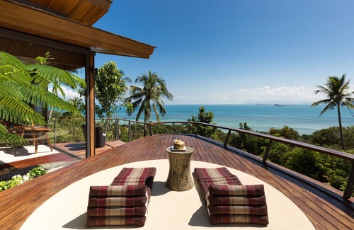 Laem Set Villa | Tranquil 4BR Hillside Villa with Ocean View in Laem Set