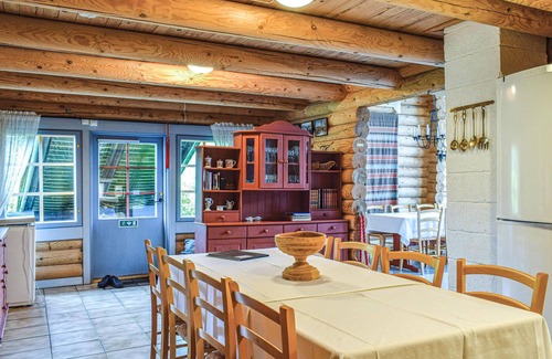Vegarshei House | Experience a Cozy Log Cabin with Private Pool & Sauna