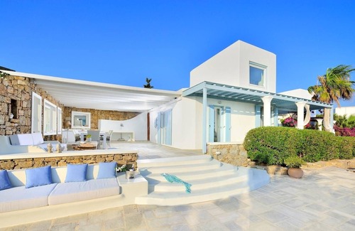 Platis Gialos Villa | Stunning 5-Star Sea-View Retreat with Private Hot Spa