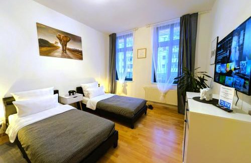 Magdeburg Apartment | 5 Personen, familienfreundlich, Waschmaschine, Balkon, Amazon Prime