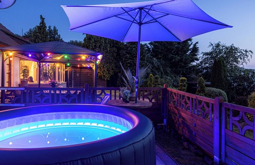 Krakow am See House | Family-Friendly Retreat with Sauna and Hot Tub Amenities