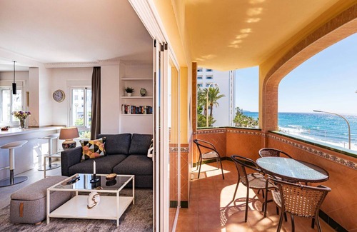 Nerja Apartment | Charming Toboso 1 with Oceanfront Views and Kitchen Access