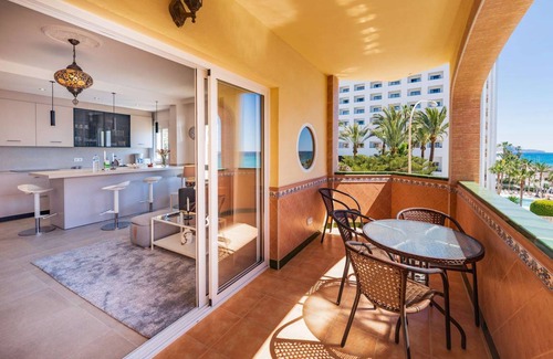 Nerja Apartment | Charming Toboso 1 with Oceanfront Views and Kitchen Access