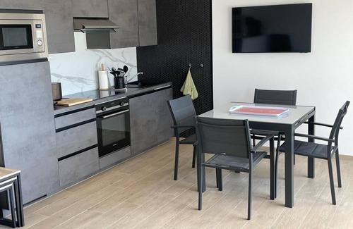 Molini Apartment | Cozy Garden-Level Retreat near Agosta Beach with Pool