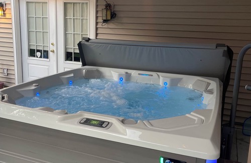 Long Pond House | Discover a Private Pocono Retreat with Hot Tub & Game Room