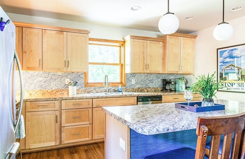 Michiana House | Wade's Lookout: Oceanfront Retreat with Pets and Firepit