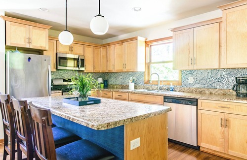 Michiana House | Wade's Lookout: Oceanfront Retreat with Pets and Firepit