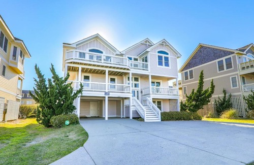 Nags Head House | Experience Cloud Nine: Oceanfront Getaway with Pool & Hot Tub