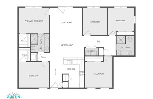 North University Apartment | 5BR 2BA Austin Hideaway Near SoCo The Domain and Lady Bird Lake by Austin Vacay