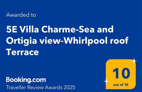 Syracuse Villa | Idyllic 5E Villa Charme: Ocean View & Rooftop Terrace