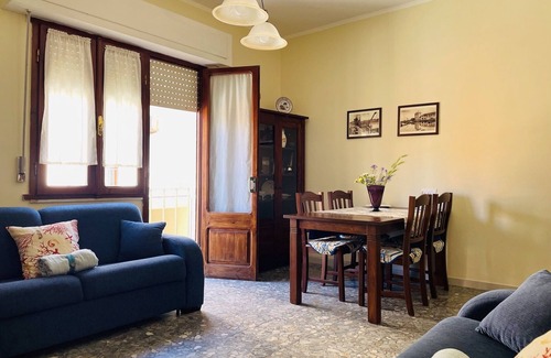 Porto Torres Apartment | Beach Center Getaway: Emy Mare with Ocean Views & Spa