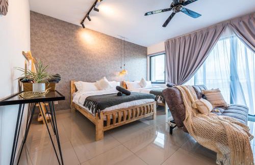 Shah Alam Apartment | Joyful 5Pax Studio with Pool & Restaurant in Setia Alam