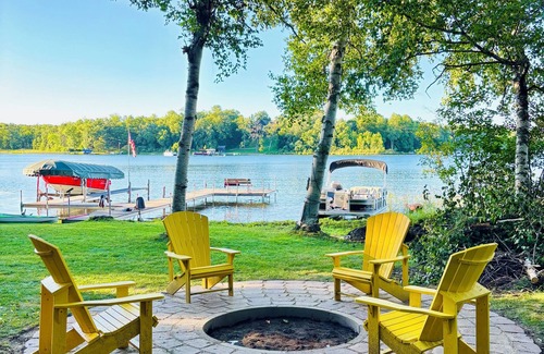 Breezy Point Cabin | Exceptional Summer Lake Cabin with Dock and Firepit
