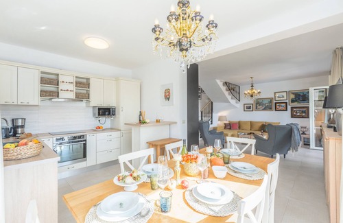 Sveti Lovrec Villa | Ideal Family Getaway: Poolside Sea View & Game Room