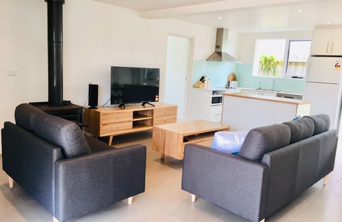 Rye House | Pet-Friendly Retreat: Steps to Beach with Ocean Views