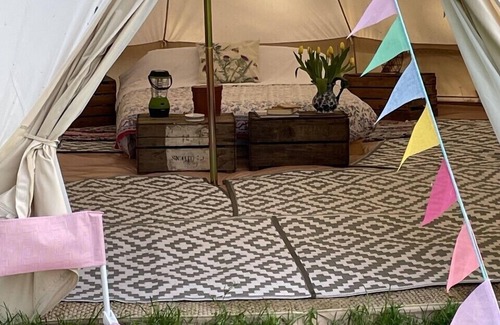 Foxley RV Rental | River View Luxury Bell Tent - Perfect for Family Getaways