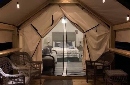 Prairie Lea House | Discover Son's Blue River Camp: Riverfront Glamping Cabin