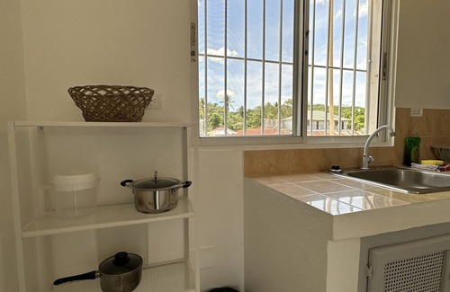 Las Terrenas Apartment | Private Bathroom and City Views at Vikram Apartment