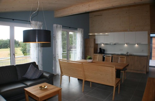 Aue Apartment | Exceptional Comfort Apartment with Terrace Near Nature