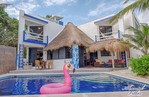 Akumal Villa | Relax on Akumal's Sandy Beach with Ocean View & Spa