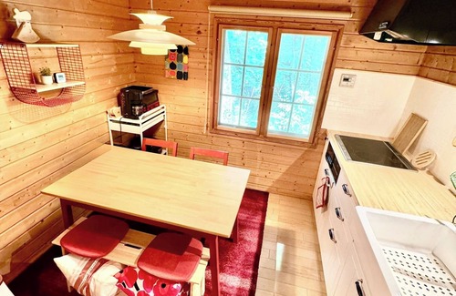 Tsumagoi House | A bright red Finnish house at the foot of Mount As/Agatsuma-gun Gunma