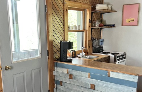 Shirley Mills Cabin | Unique Cabin Retreat with Ocean and Lake Views