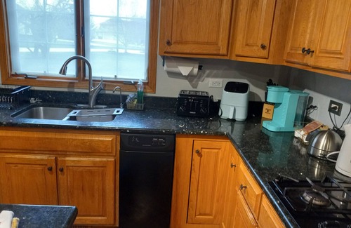 New Lenox House | Peaceful Family Home with Pool and Pet-Friendly Amenities