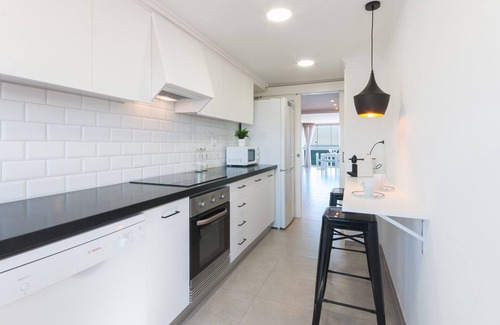 Grau i Platja Apartment | Steps to the Beach: Family-Friendly Condo with Ocean Views