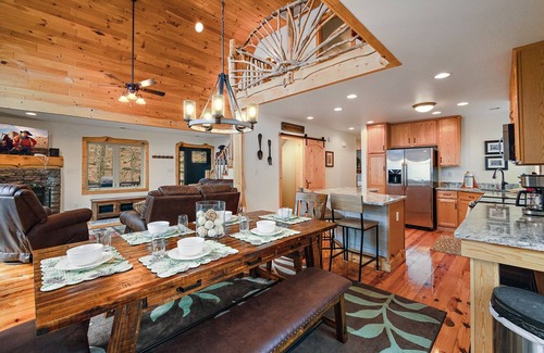 Charter Hills Cabin | Top-Rated A-Frame Cabin with Pool and Spa at Beech Mountain