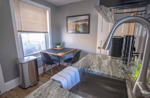 West Chester Apartment | Modern Downtown Retreat: Pet-Friendly with Breakfast Options
