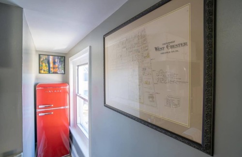 West Chester Apartment | Modern Downtown Retreat: Pet-Friendly with Breakfast Options