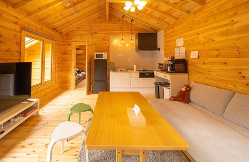 Nasu House | Cozy Log House Retreat in Nasu-gun Tochigi with Kitchen