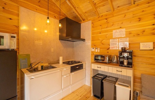 Nasu House | Cozy Log House Retreat in Nasu-gun Tochigi with Kitchen