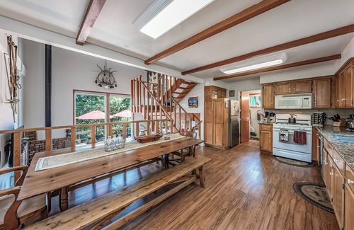 Bass Lake Cabin | Idyllic Lake Retreat with Private Dock & Amazing Views