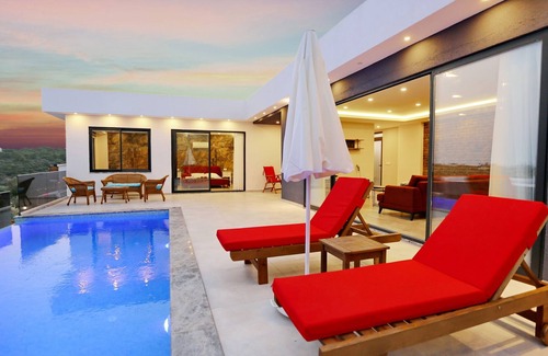 Patara Villa | A stunning contemporary villa with views towards the sea at Patara.