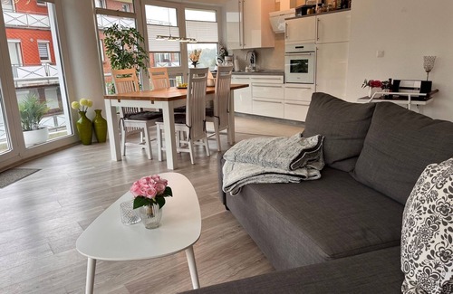Sahlenburg Apartment | Exclusive Oceanfront Apartment with Round Balcony for 4
