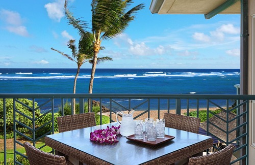 Wailua Condo | Exclusive Waipouli Beach Resort A402 - Oceanfront Suite Awaits