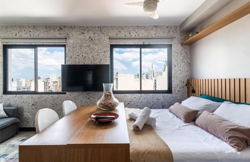 Bela Vista Apartment | Modern AA12 Studio in Bixiga: Guest Rated 10/10