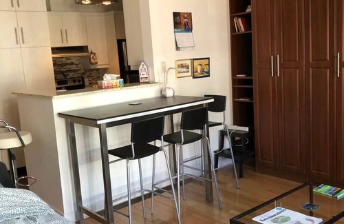 Sainte-Marie Condo | Abanico Central Studio: Ideal for Long Stays with Spa