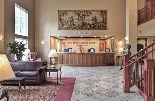 Pembine Apartment | Accessible King Suite with Kitchen & On-Site Dining Options