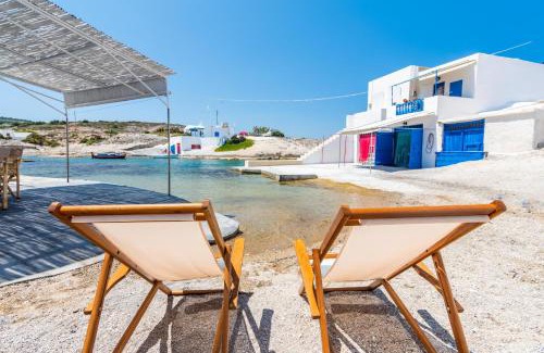 Milos Apartment | Oceanfront Retreat: Achinos By The Sea Milos, Rated 9.8