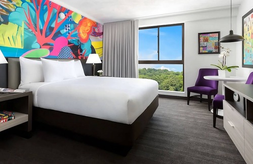 Lower Allston Hotel | Accessible Queen Room with Kitchen at Studio Allston Hotel