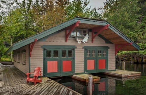 Blue Mountain Lake House | Idyllic Camp Home with Lake Views and Hot Tub Retreat