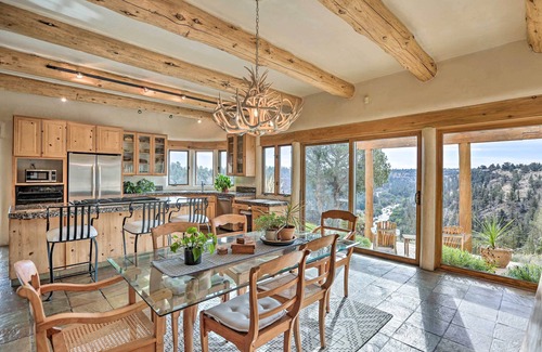 Redmond House | Inviting Adobe Home with River & Mountain Views and Hot Tub