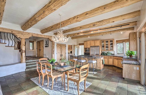 Redmond House | Inviting Adobe Home with River & Mountain Views and Hot Tub