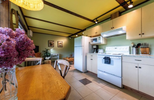 Golden Apartment | Mountain View Suite: AC, Sauna & Pet-Friendly Comfort