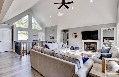 Lakeside Estates House | Adventure Awaits: Private Dock, Hot Tub & Scenic Views